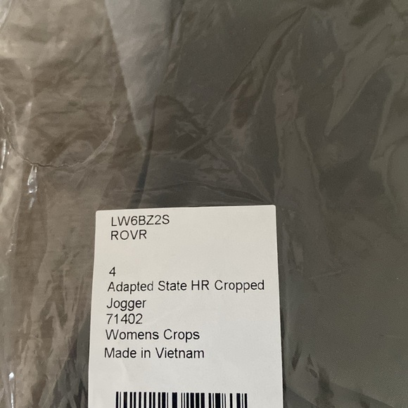 New with Tags Lululemon Adapted State High-Rise Cropped Jogger in Rover - Size 4 - Picture 7 of 8